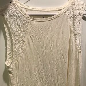 Cream Sleeveless Top